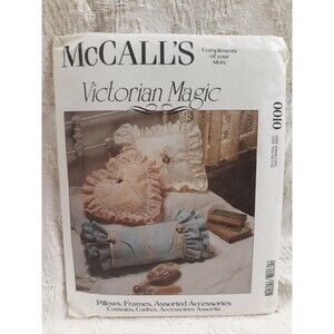 NEW McCall's Victorian Magic Vintage Sewing Pattern Pillows and Frames 0010